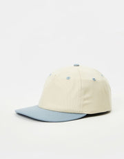 Route One Unstructured Strapback Cap - Natural/Stone Blue