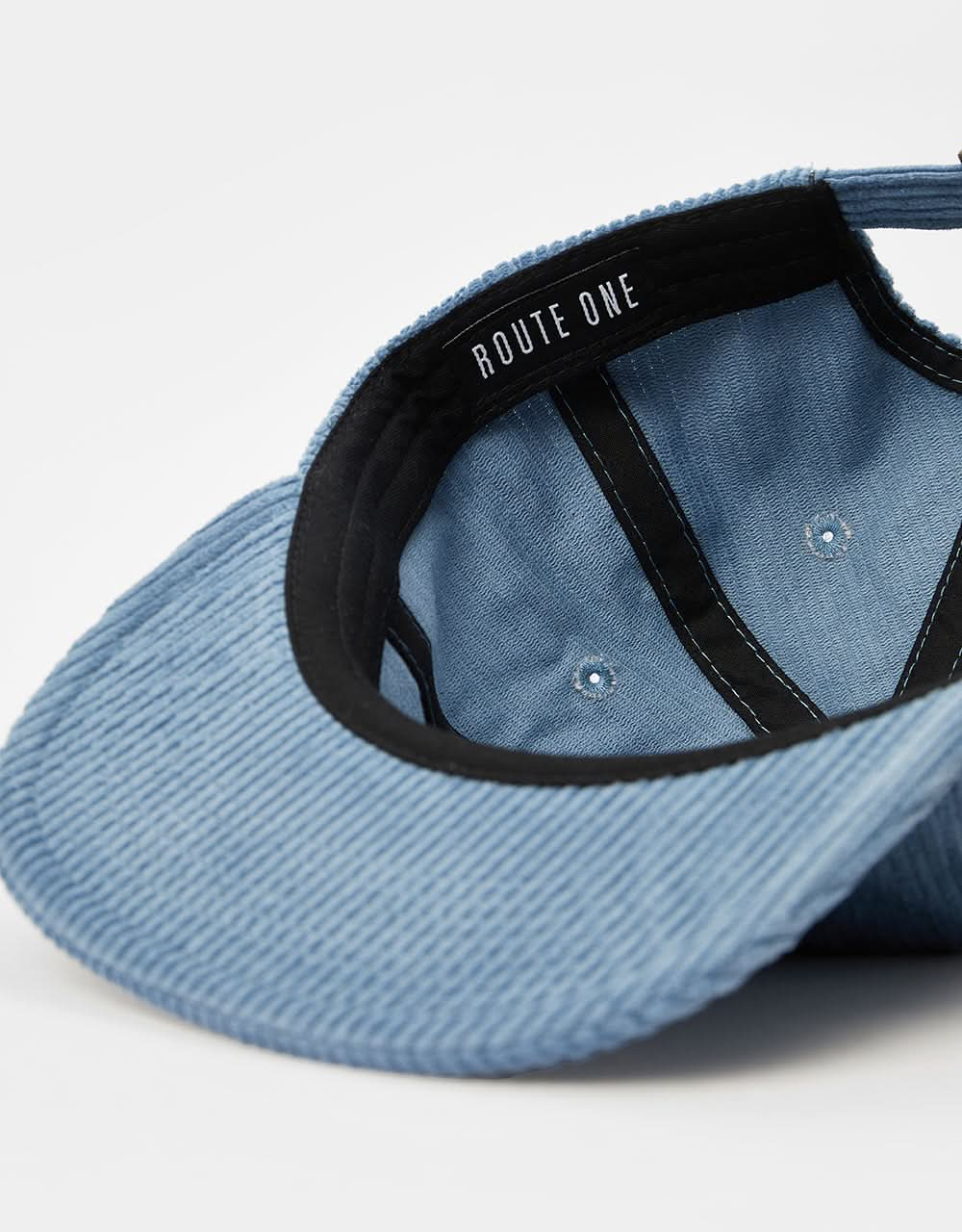 Route One Unstructured Cord 6 Panel Cap – Steinblau