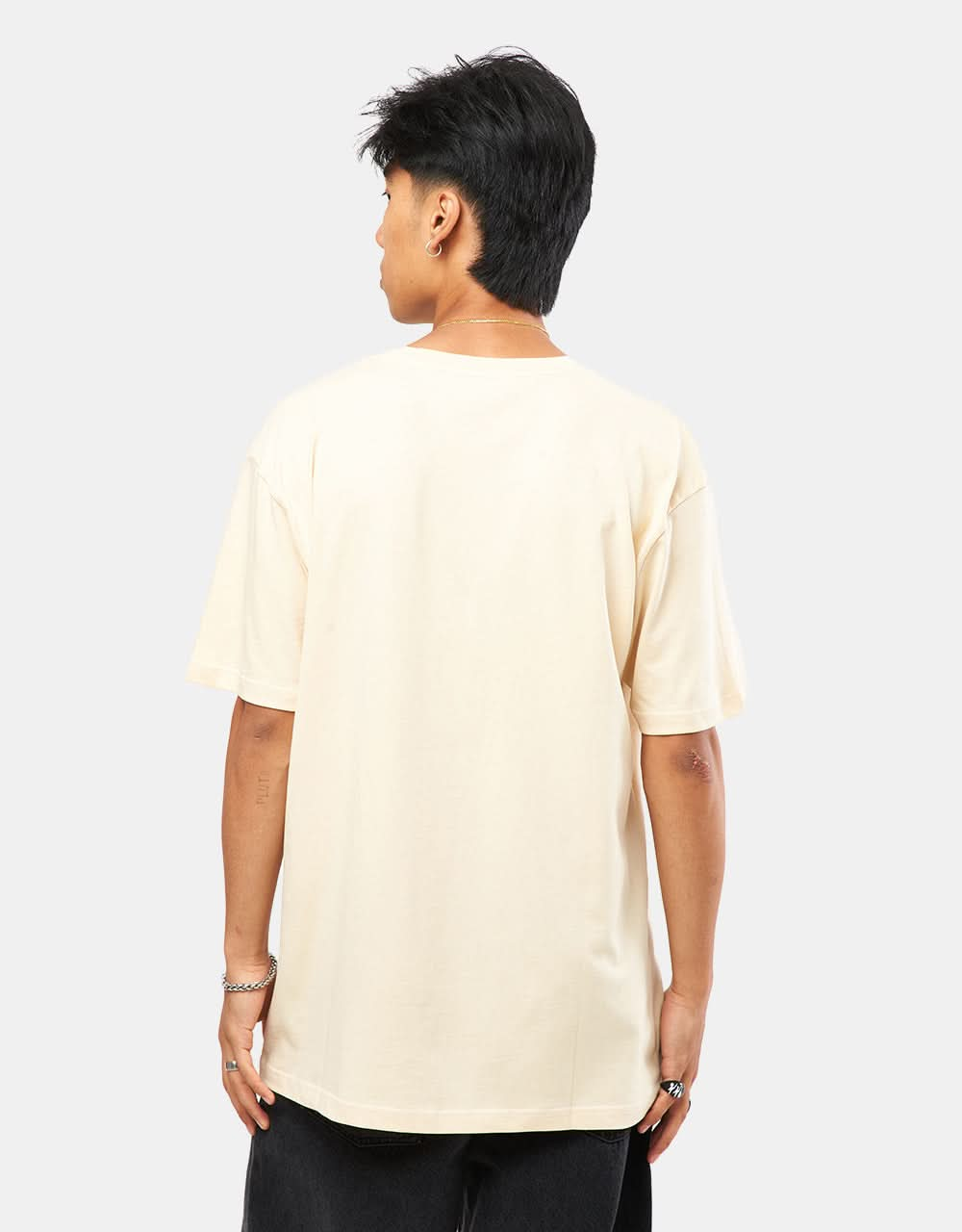 Route One Organic Chest Logo T-Shirt - Ivory Cream