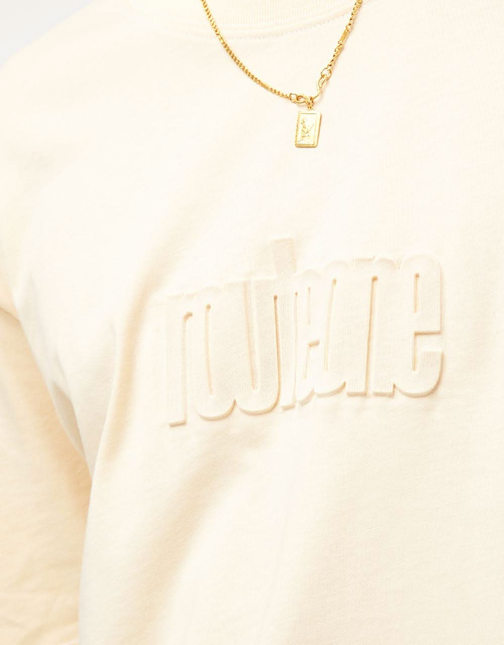 Route One Organic Chest Logo T-Shirt - Ivory Cream