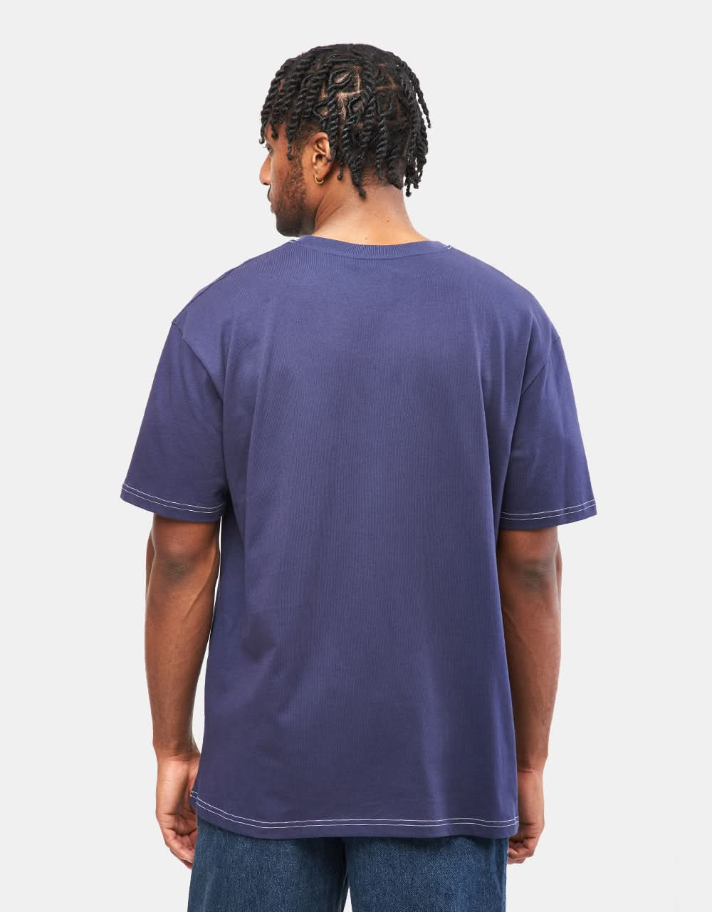 Route One Organic Chest Logo T-Shirt - Navy