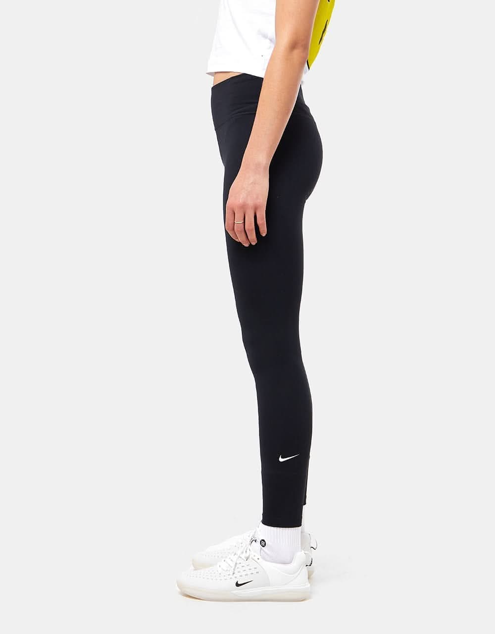 Nike SB Womens Dri-Fit One Mid-Rise Leggings - Black/White