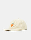 Route One Strawb Cord 6 Panel Cap - Natural