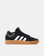 adidas Tyshawn Skate Shoes - Core Black/White/Gold Metallic