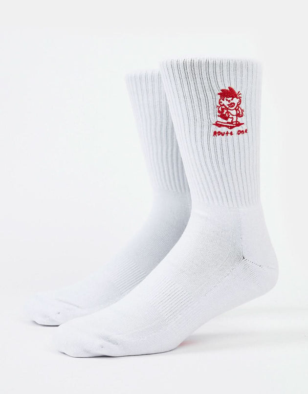 Chaussettes Route One Focus - Blanc