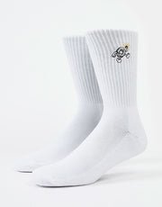 Route One Nuts Socks - White