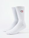 Route One Flush Socks - White