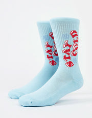 Route One Stay Cold Socks - Light Blue