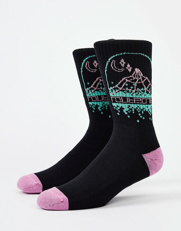 Route One Peak Socks - Black