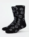 Route One Dice Socks - Black