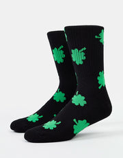 Route One Four Leaf Socken – Schwarz