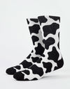 Route One Cow Socks - White