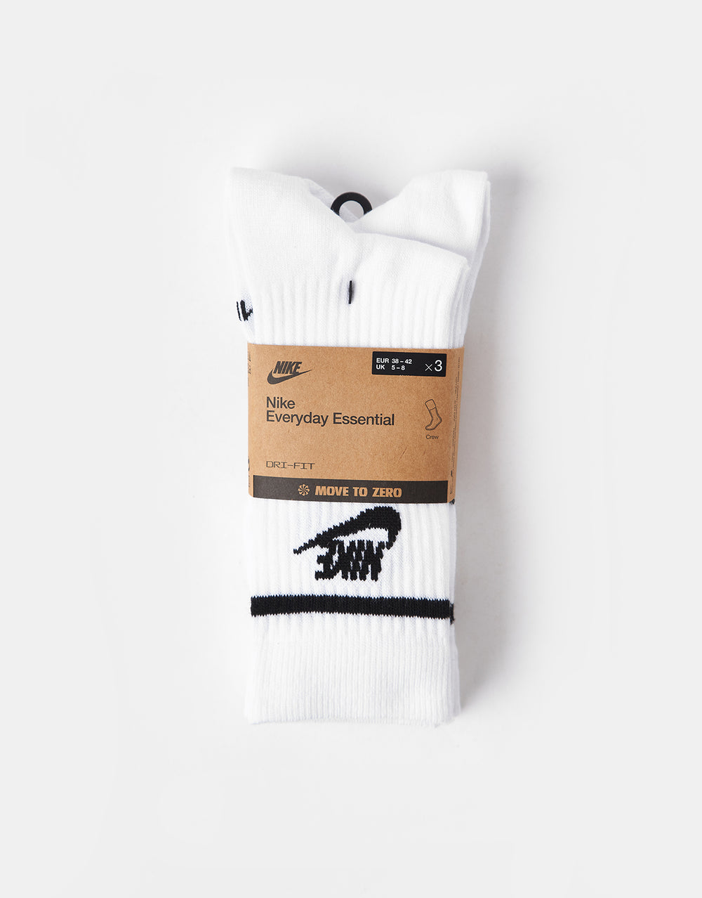 Nike Sportswear Everyday Essential 3 Pack Socks - White/Black/Black