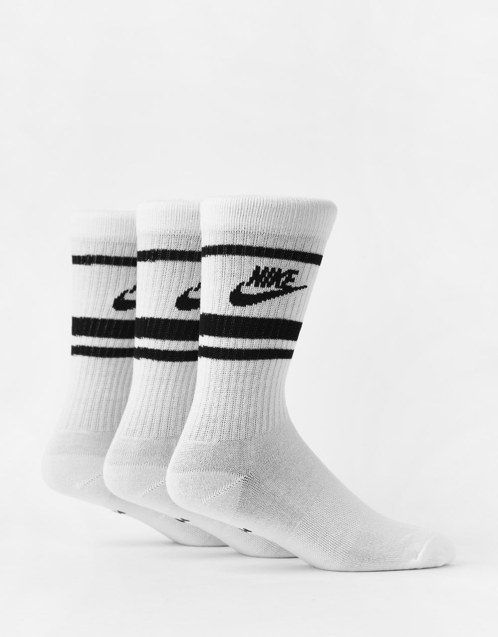 Nike Sportswear Everyday Essential 3 Pack Socks - White/Black/Black