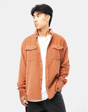 Route One Big Wale Cord Shirt - Gingerbread