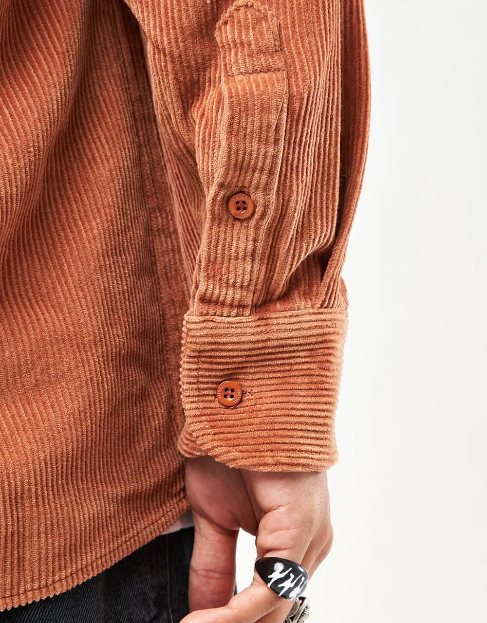 Route One Big Wale Cord Shirt - Gingerbread