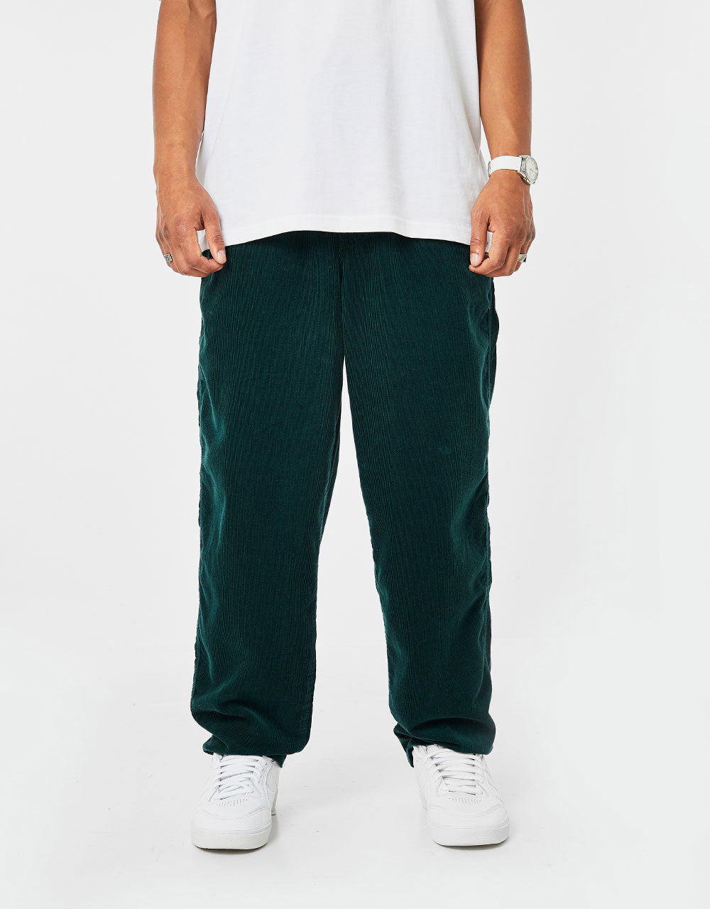 Pantalones de playa Route One Classic Cord - Verde Bosque