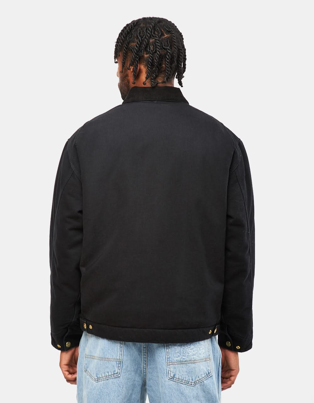 Carhartt WIP OG Detroit Jacket - Black/Black (Aged Canvas)