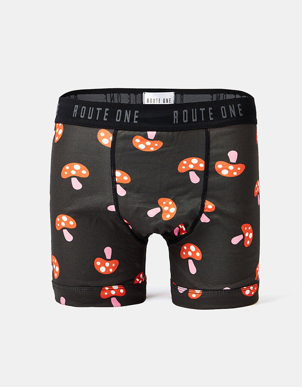 Route One Classic Boxer Shorts - Shrooms (Black)