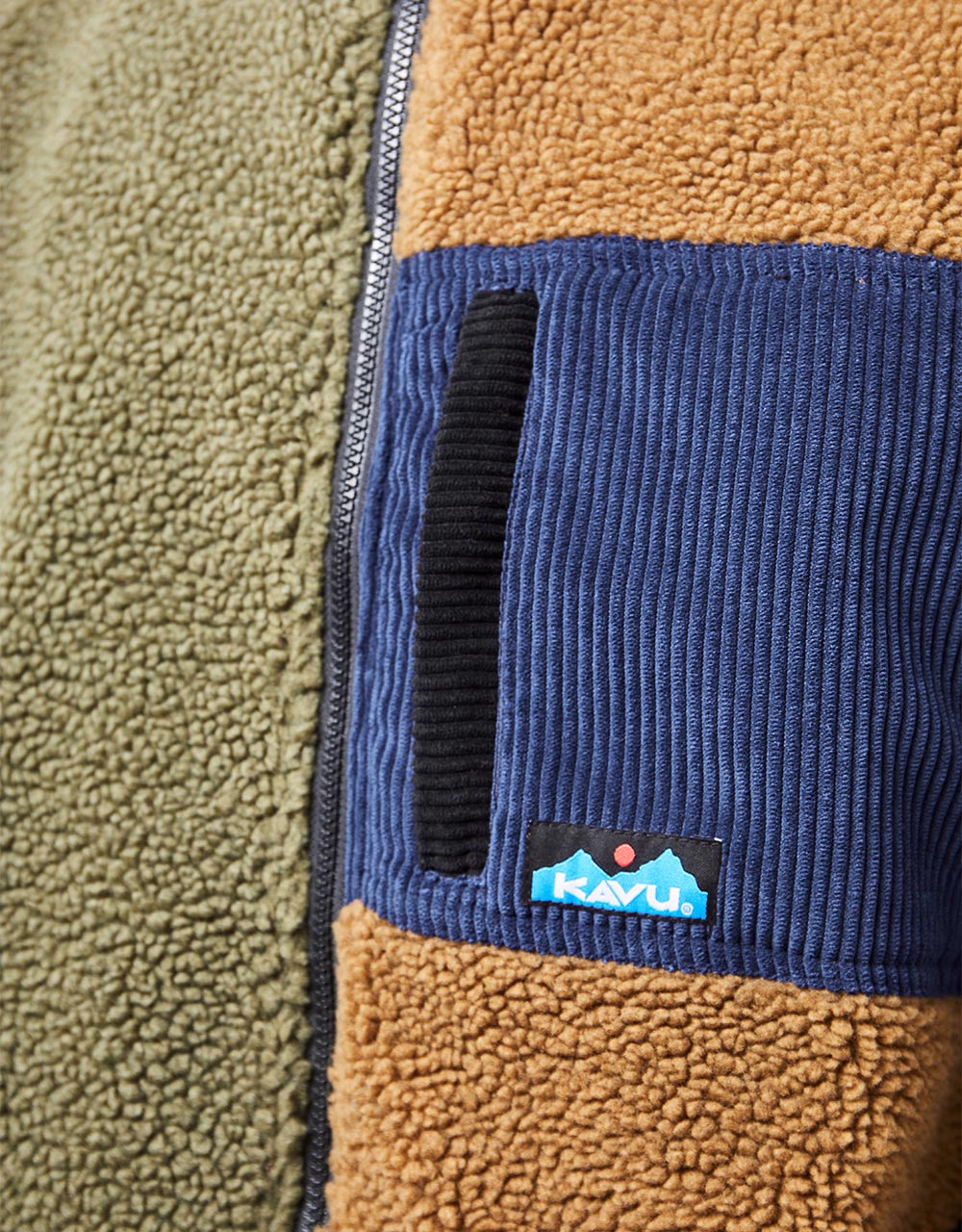 Kavu Wayside Fleece mit durchgehendem Reißverschluss – Brewed Up