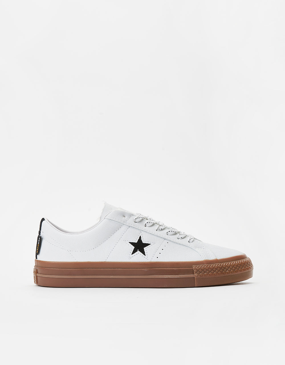 Chaussures de skate en toile Converse One Star Pro Cordura - Blanc/Noir/Gomme foncée