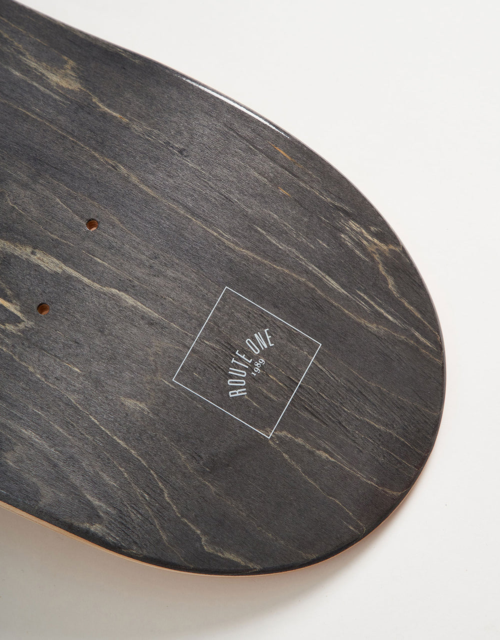 Route One Mini Logo 'OG Shape' Skateboard Deck - Black/White