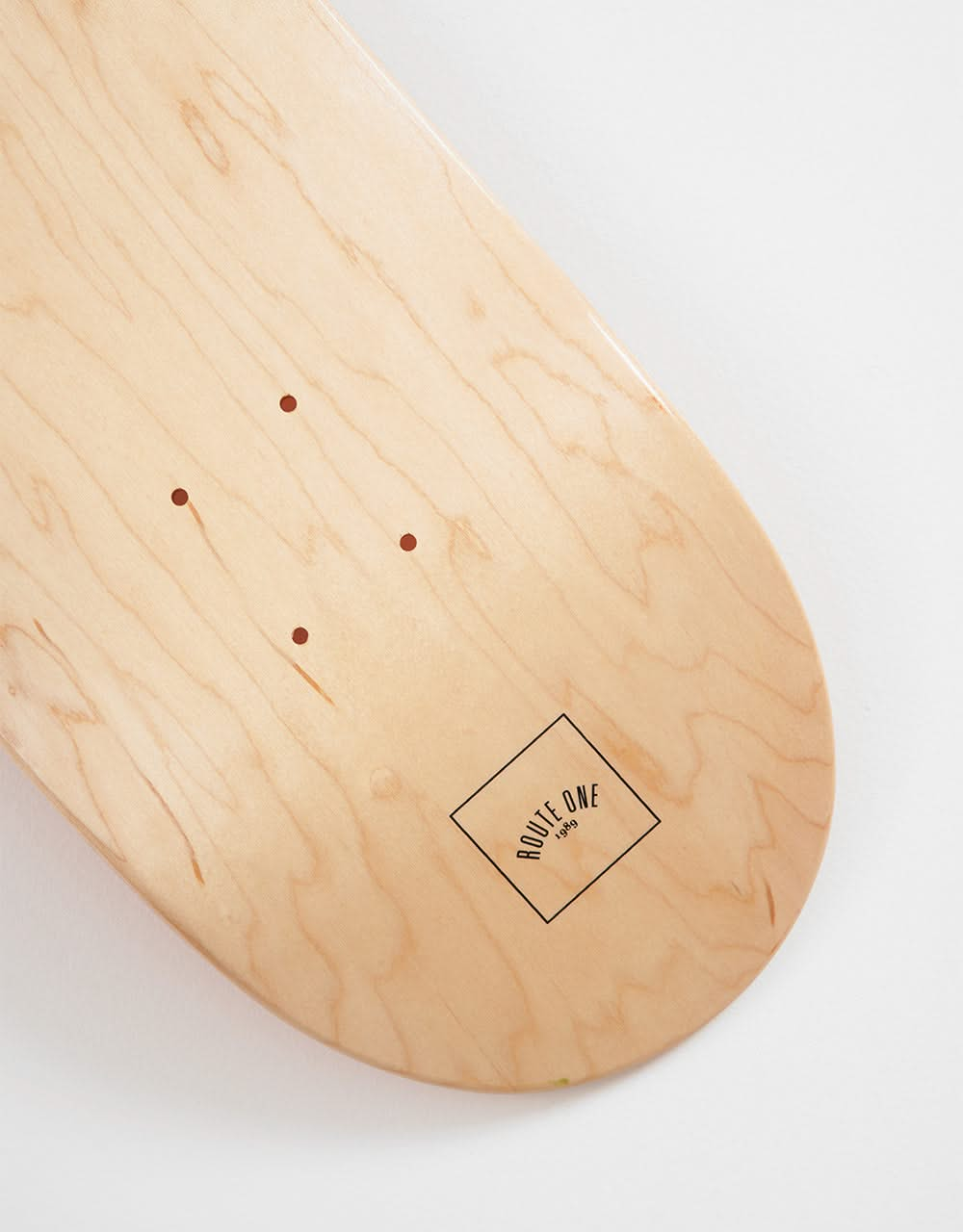 Route One Mini Logo 'OG Shape' Skateboard Deck - Natural/Black