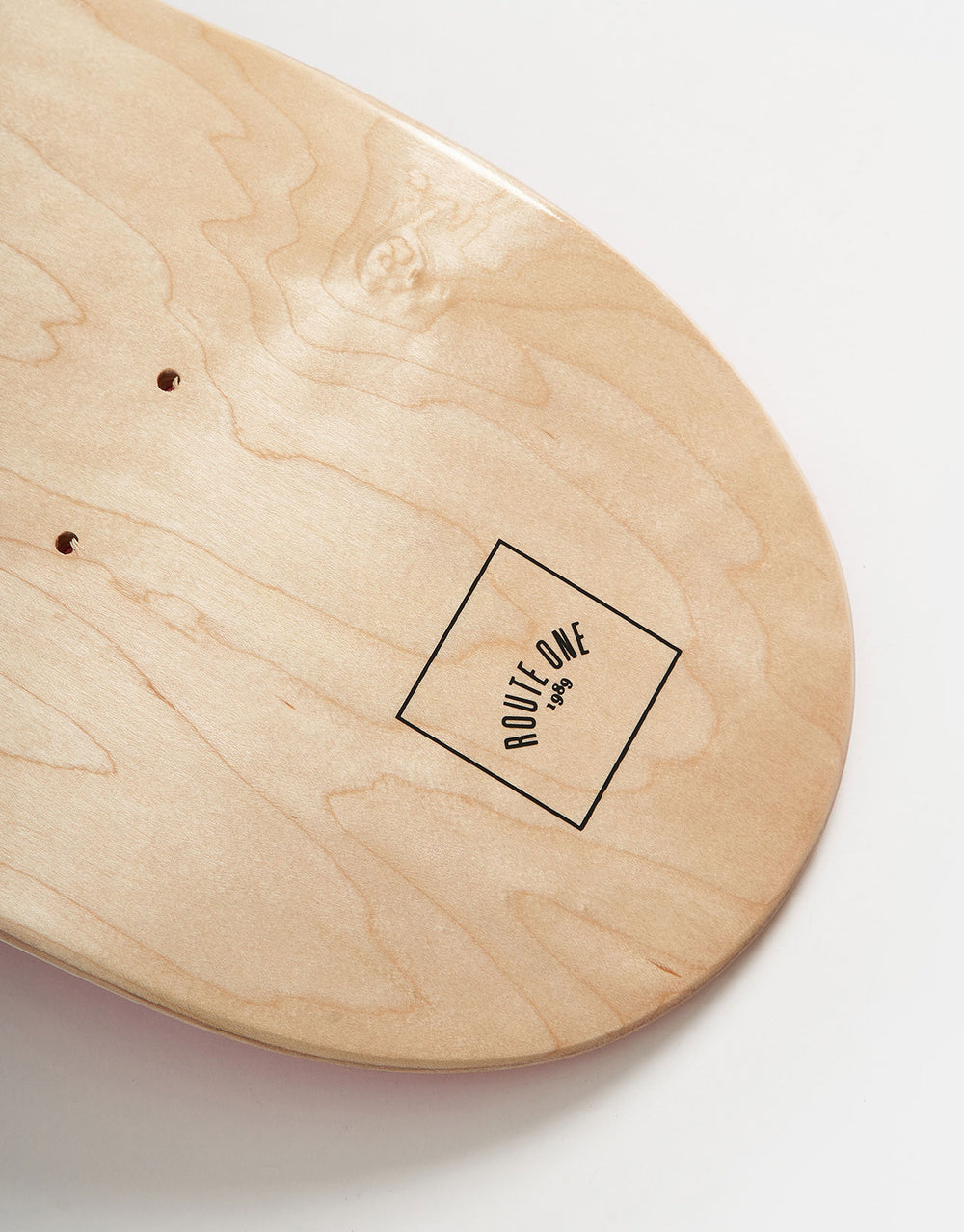 Route One Mini Logo 'OG Shape' Skateboard Deck - Natural/Black