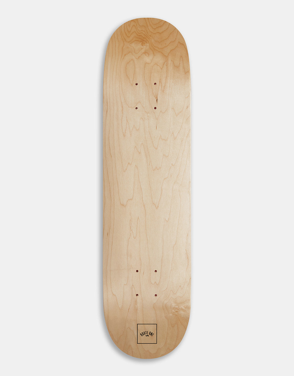 Route One Mini Logo 'OG Shape' Skateboard Deck - Natural/Black