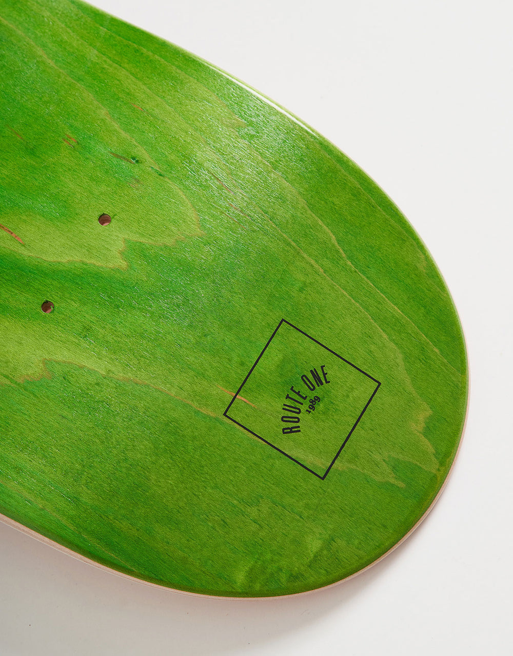 Route One Mini Logo 'OG Shape' Skateboard Deck - Green/Black