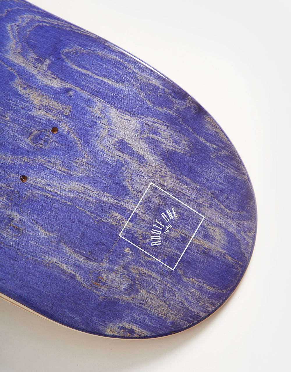 Route One Mini Logo 'OG Shape' Skateboard Deck - Purple/White