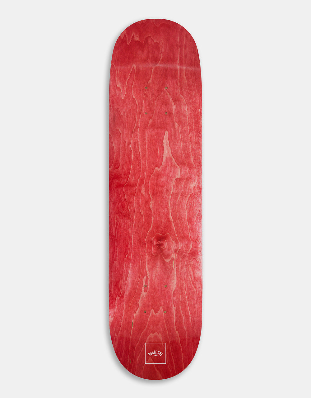 Route One Mini Logo 'OG Shape' Skateboard Deck - Red/White