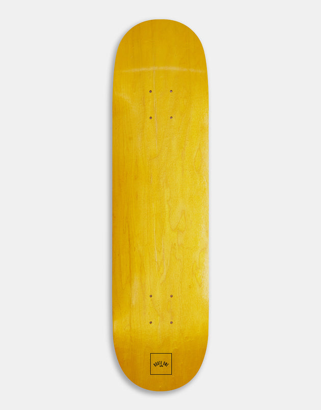 Route One Mini Logo 'OG Shape' Skateboard Deck - Yellow/Black