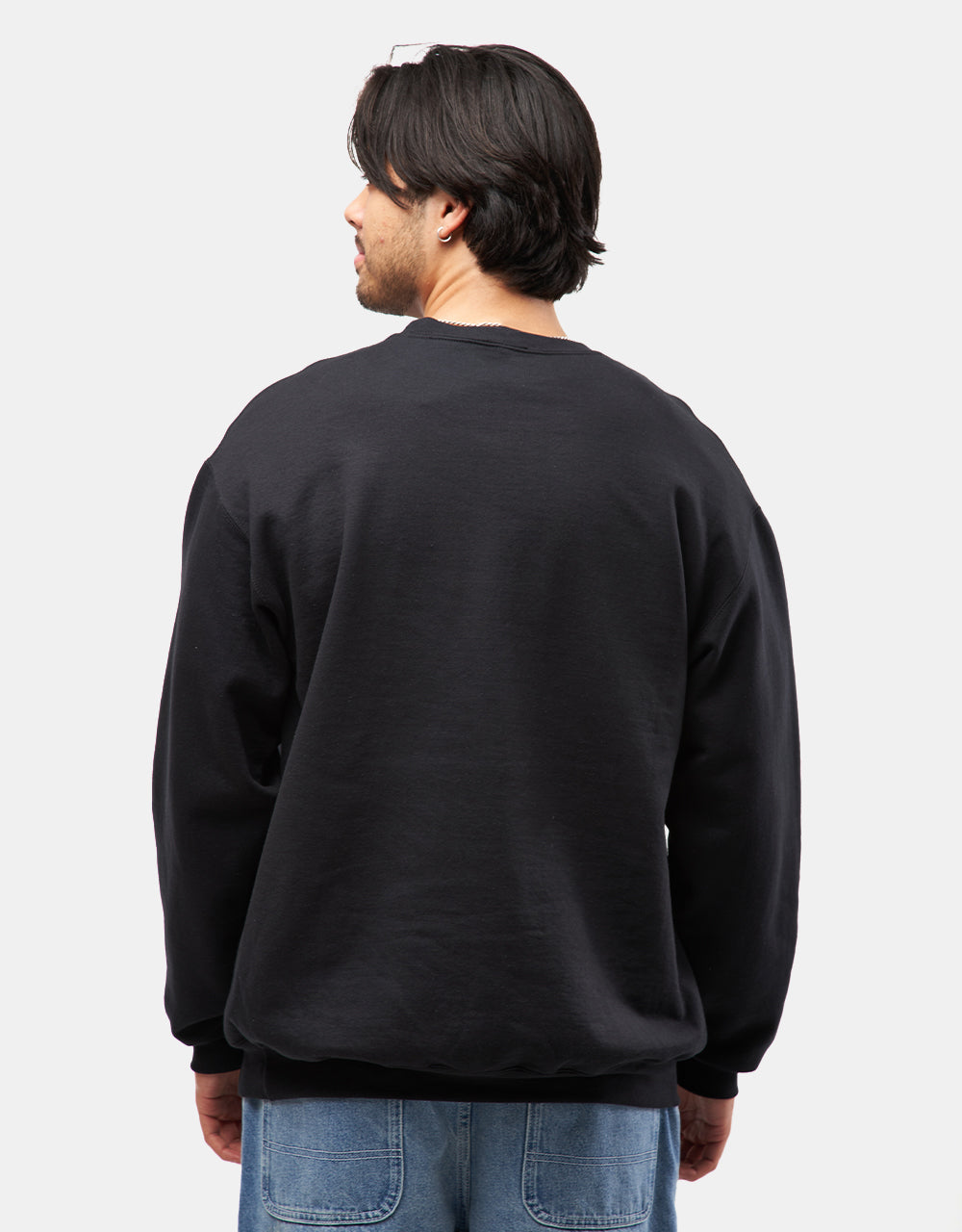 Hockey Broken Crewneck Sweatshirt - Black