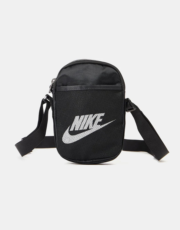 Nike Heritage Cross Body Bag - Black/Black/White