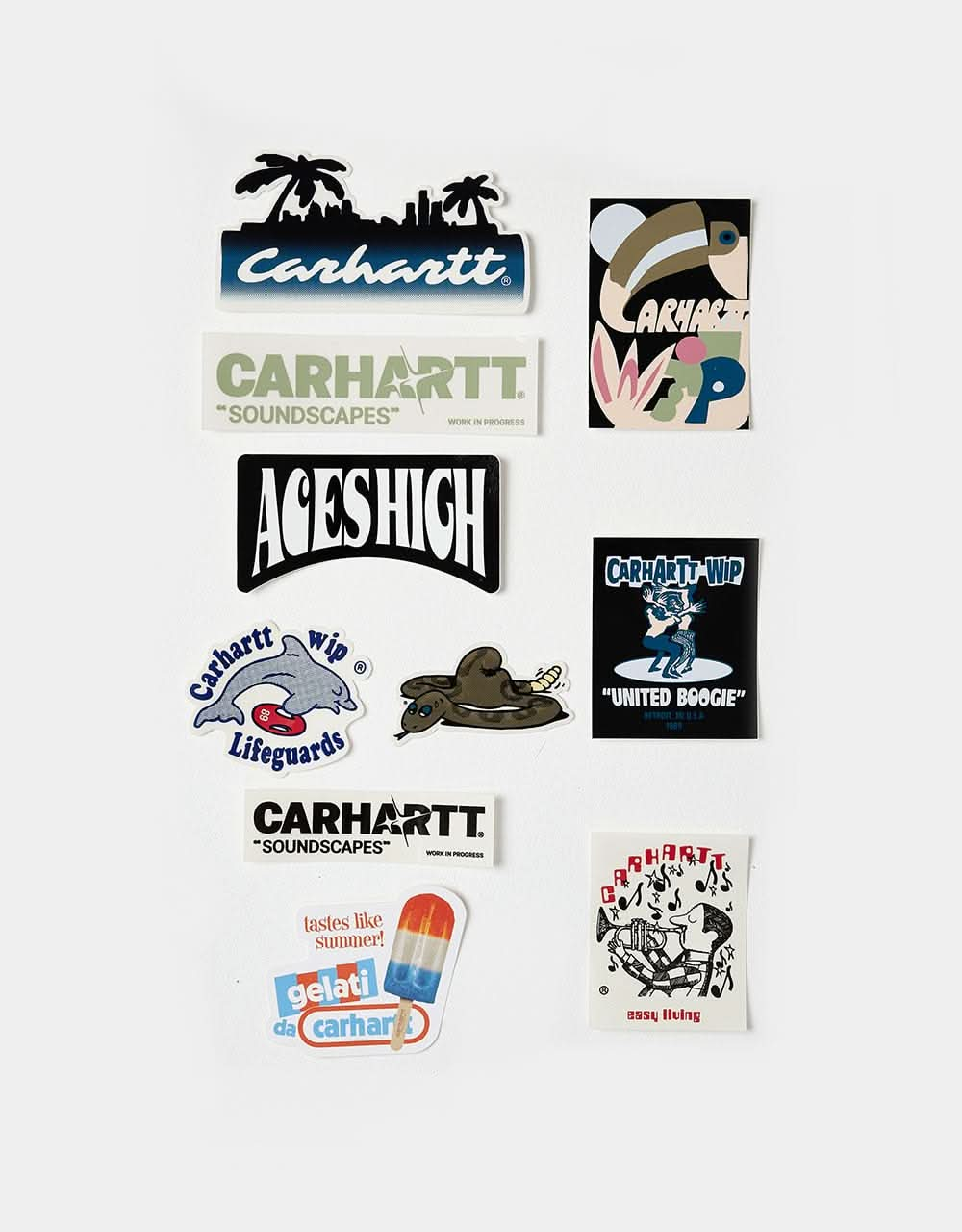 Carhartt WIP Sticker Bag (10 Pack) - Multicolor