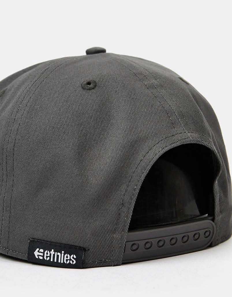 Etnies Icon Snapback Cap - Dark Grey/Black