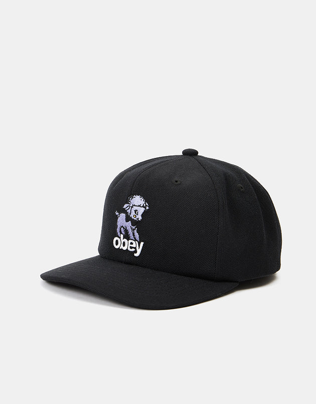 Obey Gorra clásica snapback Lamb de 6 paneles - Negro