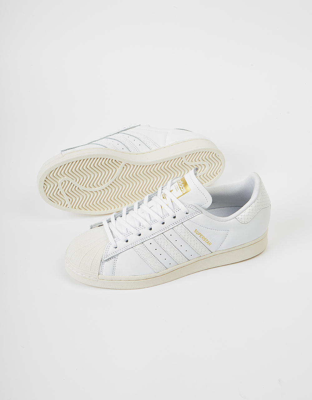 Chaussures de skate adidas Superstar ADV - Blanc/Blanc/Or métallisé