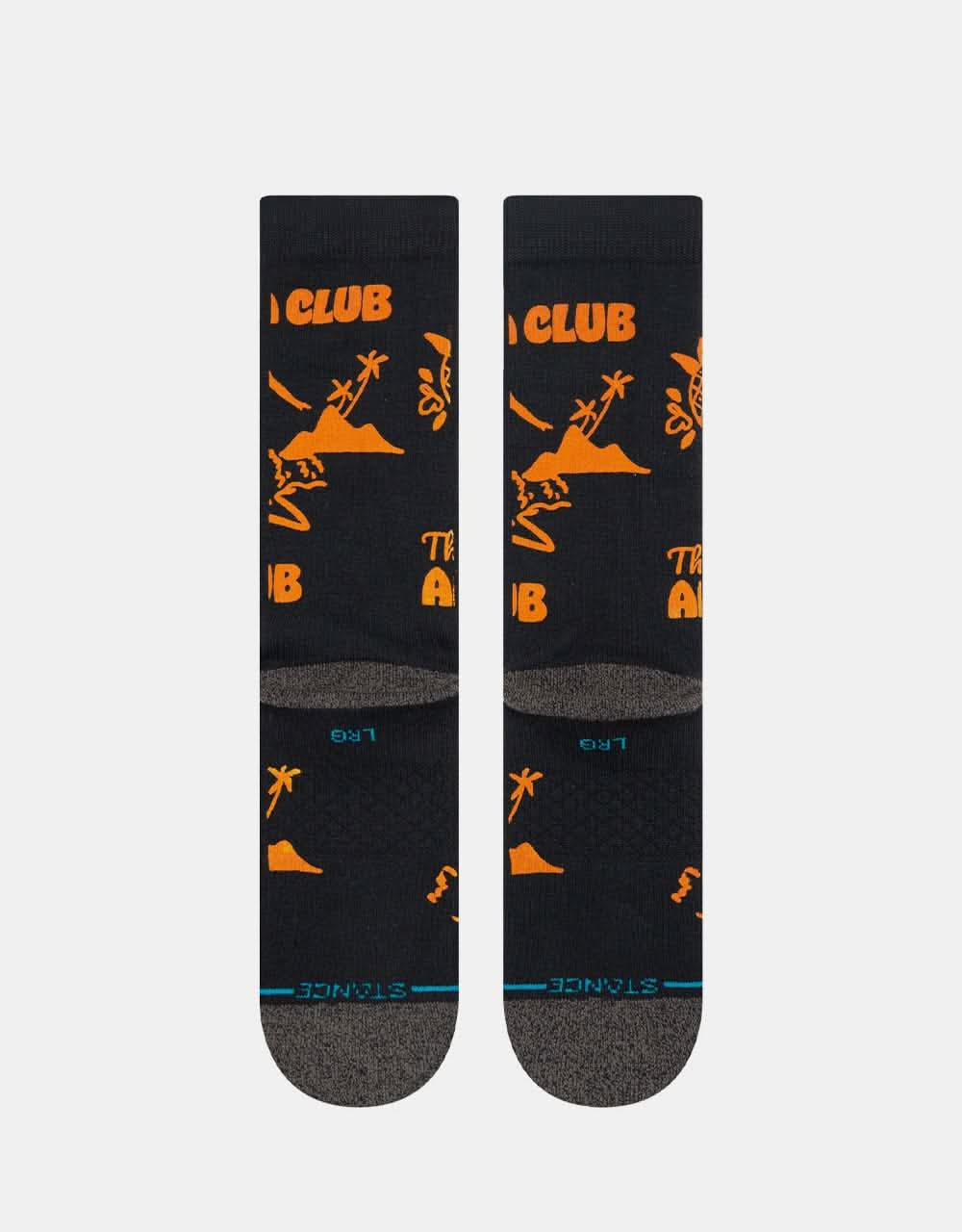 Stance Live Aloha Crew Socks - Washed Black