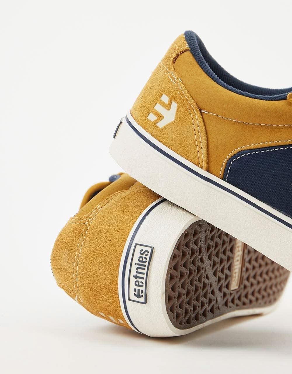 Etnies Barge LS Skate Shoes - Tan/Blue