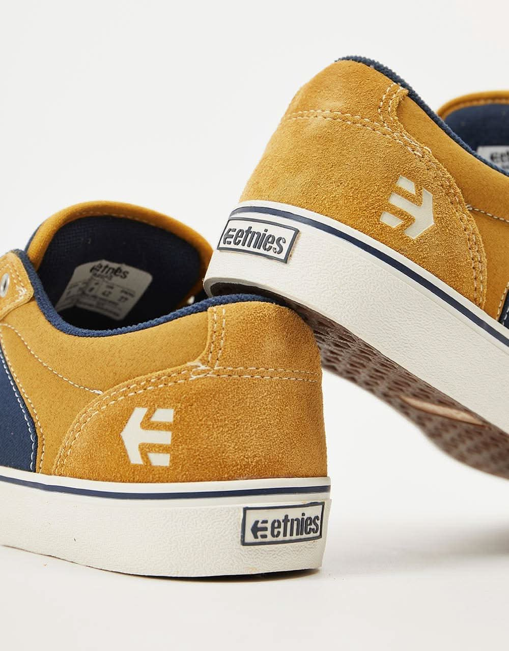 Etnies Barge LS Skate Shoes - Tan/Blue