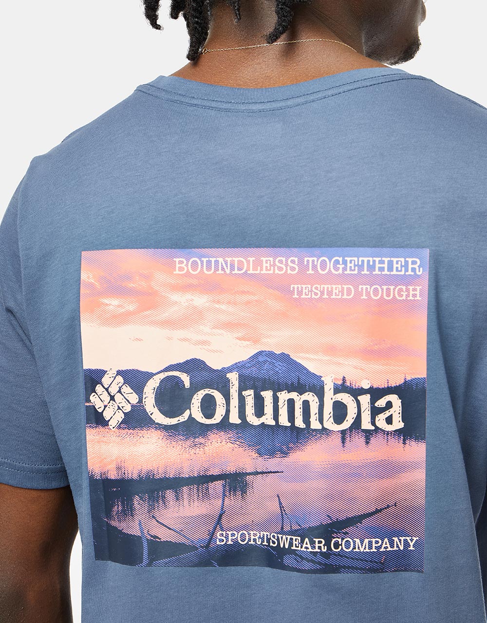 Columbia Rapid Ridge Back Graphic II T-Shirt - Dark Mountain Natures Palette