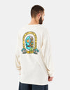 Vans Trippy Skull L/S T-Shirt - Antique White