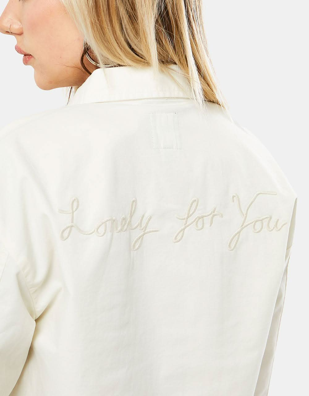 Vans x Helena Long Lonely For You Womens Shacket - Antique White