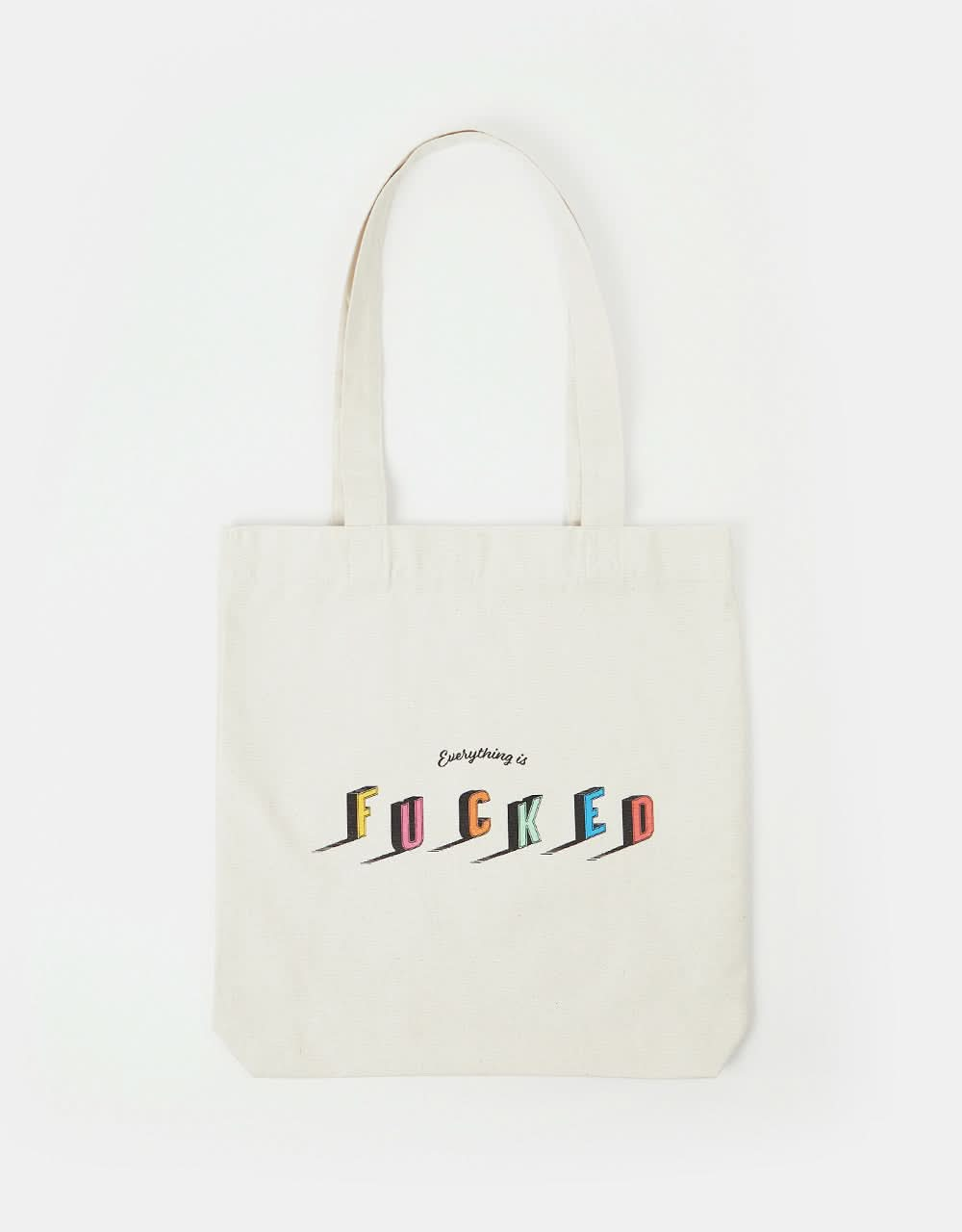 Route One Recycled Everything Is...Tote Bag - Natural