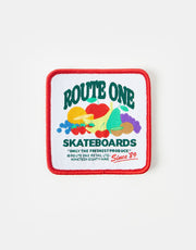 Route One Finest Produce Woven Patch - White