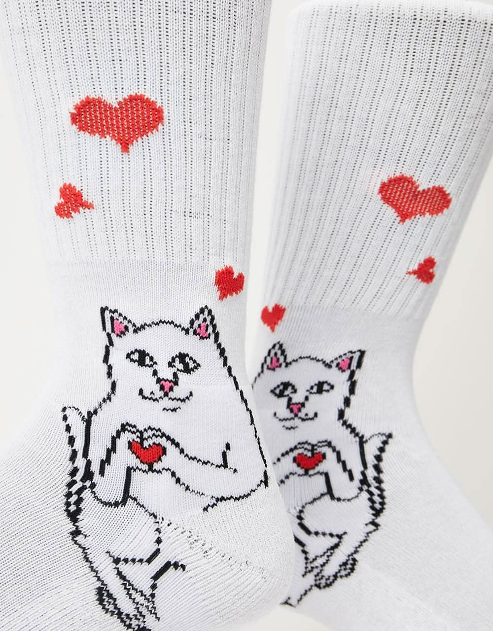 RIPNDIP Nermal Loves Socks - White