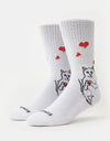 RIPNDIP Nermal Loves Socks - White