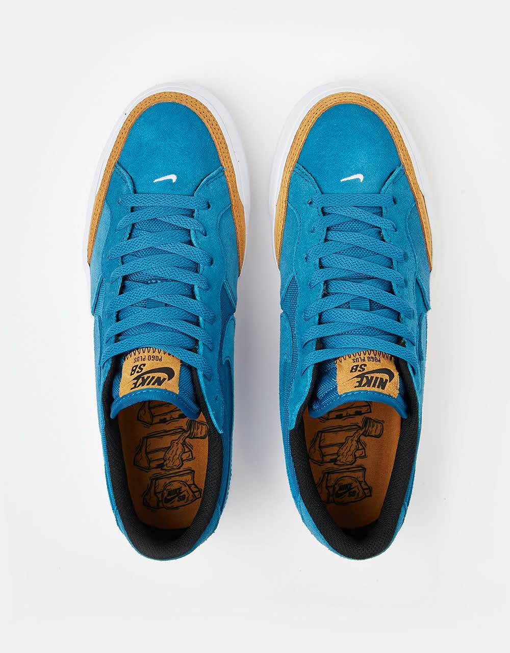 Scarpe da skate Nike SB Zoom Pogo Plus Premium - Verde Abyss/Verde Abyss-Desert Ochre